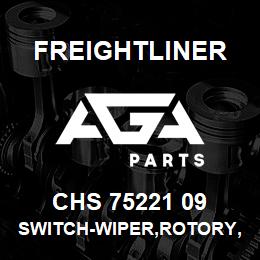 CHS 75221 09 Freightliner SWITCH-WIPER,ROTORY,3 POS, PUSH TO SPRAY | AGA Parts