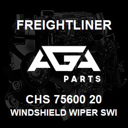 CHS 75600 20 Freightliner WINDSHIELD WIPER SWITCH W/KNOB | AGA Parts