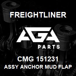 CMG 151231 Freightliner ASSY ANCHOR MUD FLAPM917 BARE SRV | AGA Parts