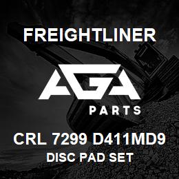 CRL 7299 D411MD9 Freightliner DISC PAD SET | AGA Parts