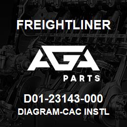 D01-23143-000 Freightliner DIAGRAM-CAC INSTL | AGA Parts