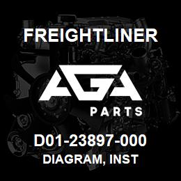 D01-23897-000 Freightliner DIAGRAM, INST | AGA Parts