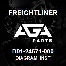 D01-24671-000 Freightliner DIAGRAM, INST | AGA Parts