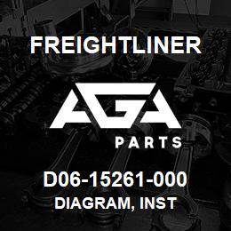 D06-15261-000 Freightliner DIAGRAM, INST | AGA Parts