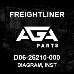 D06-26210-000 Freightliner DIAGRAM, INST | AGA Parts