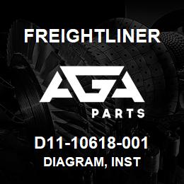 D11-10618-001 Freightliner DIAGRAM, INST | AGA Parts