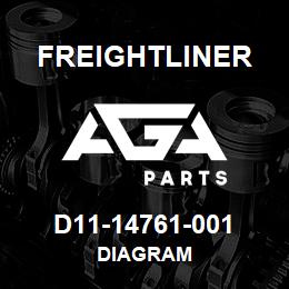 D11-14761-001 Freightliner DIAGRAM | AGA Parts