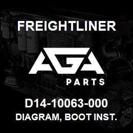 D14-10063-000 Freightliner DIAGRAM, BOOT INST. | AGA Parts