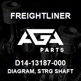 D14-13187-000 Freightliner DIAGRAM, STRG SHAFT | AGA Parts