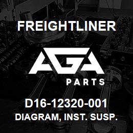 D16-12320-001 Freightliner DIAGRAM, INST. SUSP. | AGA Parts