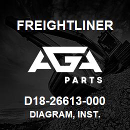 D18-26613-000 Freightliner DIAGRAM, INST. | AGA Parts