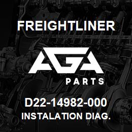 D22-14982-000 Freightliner INSTALATION DIAG. | AGA Parts