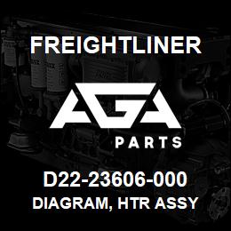 D22-23606-000 Freightliner DIAGRAM, HTR ASSY | AGA Parts