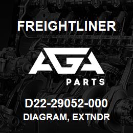 D22-29052-000 Freightliner DIAGRAM, EXTNDR | AGA Parts