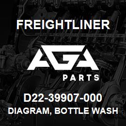 D22-39907-000 Freightliner DIAGRAM, BOTTLE WASH | AGA Parts