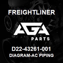 D22-43261-001 Freightliner DIAGRAM-AC PIPING | AGA Parts