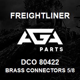 DCO 80422 Freightliner BRASS CONNECTORS 5/8 IN. STRAIGHT | AGA Parts