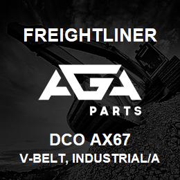 DCO AX67 Freightliner V-BELT, INDUSTRIAL/AGRICULTURAL | AGA Parts