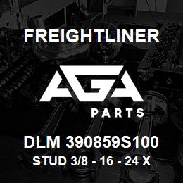 DLM 390859S100 Freightliner STUD 3/8 - 16 - 24 X | AGA Parts