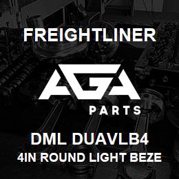 DML DUAVLB4 Freightliner 4IN ROUND LIGHT BEZEL WITH VISOR | AGA Parts