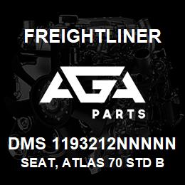 DMS 1193212NNNNN Freightliner SEAT, ATLAS 70 STD BLK VINYL | AGA Parts