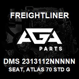 DMS 2313112NNNNN Freightliner SEAT, ATLAS 70 STD GRAPHITE BLK VINYL | AGA Parts