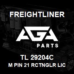 TL 29204C Freightliner M PIN 21 RCTNGLR LICENSE LAMP | AGA Parts