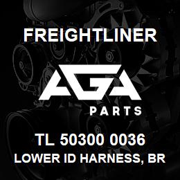 TL 50300 0036 Freightliner LOWER ID HARNESS, BROWN/WHITE | AGA Parts