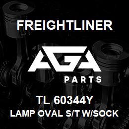 TL 60344Y Freightliner LAMP OVAL S/T W/SOCK | AGA Parts