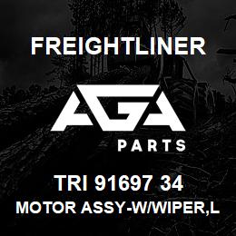 TRI 91697 34 Freightliner MOTOR ASSY-W/WIPER,LHD | AGA Parts