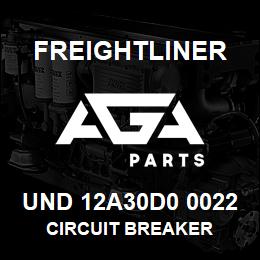 UND 12A30D0 0022 Freightliner CIRCUIT BREAKER | AGA Parts