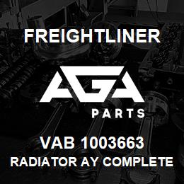 VAB 1003663 Freightliner RADIATOR AY COMPLETE | AGA Parts