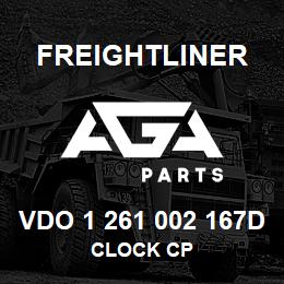 VDO 1 261 002 167D Freightliner CLOCK CP | AGA Parts