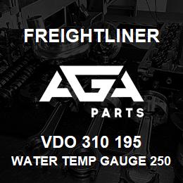 VDO 310 195 Freightliner WATER TEMP GAUGE 250F, VDO OHMS 12V CRM | AGA Parts