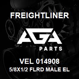 VEL 014908 Freightliner 5/8X1/2 FLRD MALE EL | AGA Parts