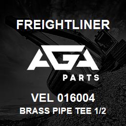 VEL 016004 Freightliner BRASS PIPE TEE 1/2 | AGA Parts