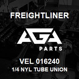 VEL 016240 Freightliner 1/4 NYL TUBE UNION | AGA Parts