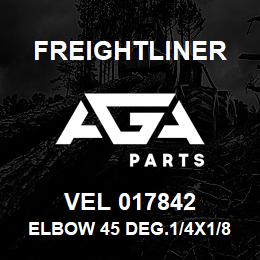 VEL 017842 Freightliner ELBOW 45 DEG.1/4X1/8 | AGA Parts