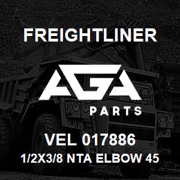 VEL 017886 Freightliner 1/2X3/8 NTA ELBOW 45 | AGA Parts