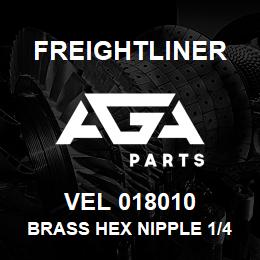 VEL 018010 Freightliner BRASS HEX NIPPLE 1/4 | AGA Parts