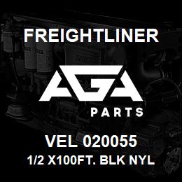 VEL 020055 Freightliner 1/2 X100FT. BLK NYL | AGA Parts