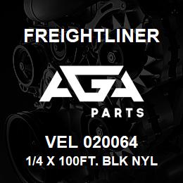 VEL 020064 Freightliner 1/4 X 100FT. BLK NYLON | AGA Parts