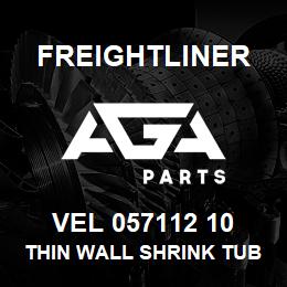 VEL 057112 10 Freightliner THIN WALL SHRINK TUBE 6IN. BLACK | AGA Parts