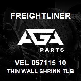 VEL 057115 10 Freightliner THIN WALL SHRINK TUBE 6IN. BLACK | AGA Parts