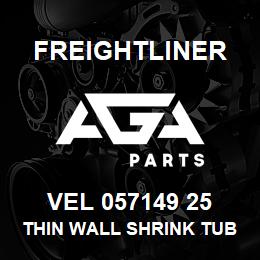 VEL 057149 25 Freightliner THIN WALL SHRINK TUBE 6IN. 22-18 RED | AGA Parts