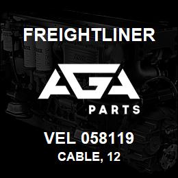 VEL 058119 Freightliner CABLE, 12 | AGA Parts