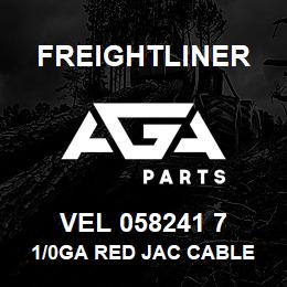 VEL 058241 7 Freightliner 1/0GA RED JAC CABLE | AGA Parts