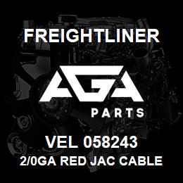 VEL 058243 Freightliner 2/0GA RED JAC CABLE | AGA Parts