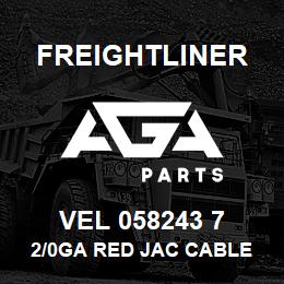 VEL 058243 7 Freightliner 2/0GA RED JAC CABLE | AGA Parts