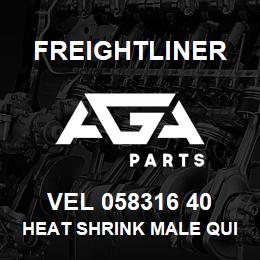 VEL 058316 40 Freightliner HEAT SHRINK MALE QUICK SLIDE 16-14 | AGA Parts